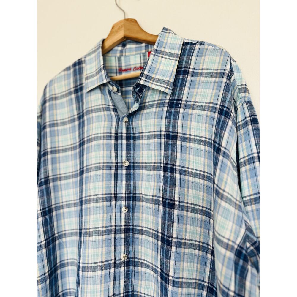 Report Collection Linen Blend Button Down Shirt S… - image 6